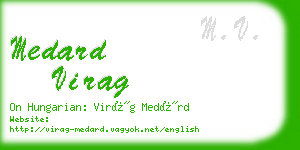 medard virag business card